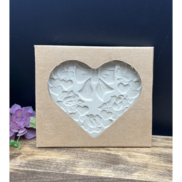 Pampered Chef Cookie Mold Spring Wreath Stoneware Limited Edition 2003 New - Picture 2 of 4